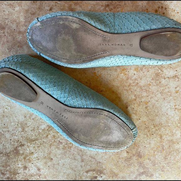 Zara light blue ballet flats - Picture 3 of 5